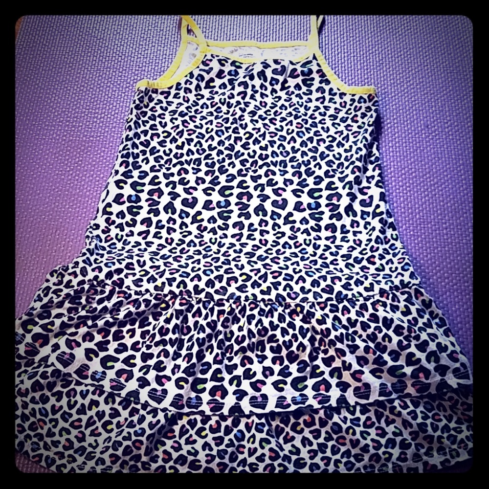 Leopard rainbow dress